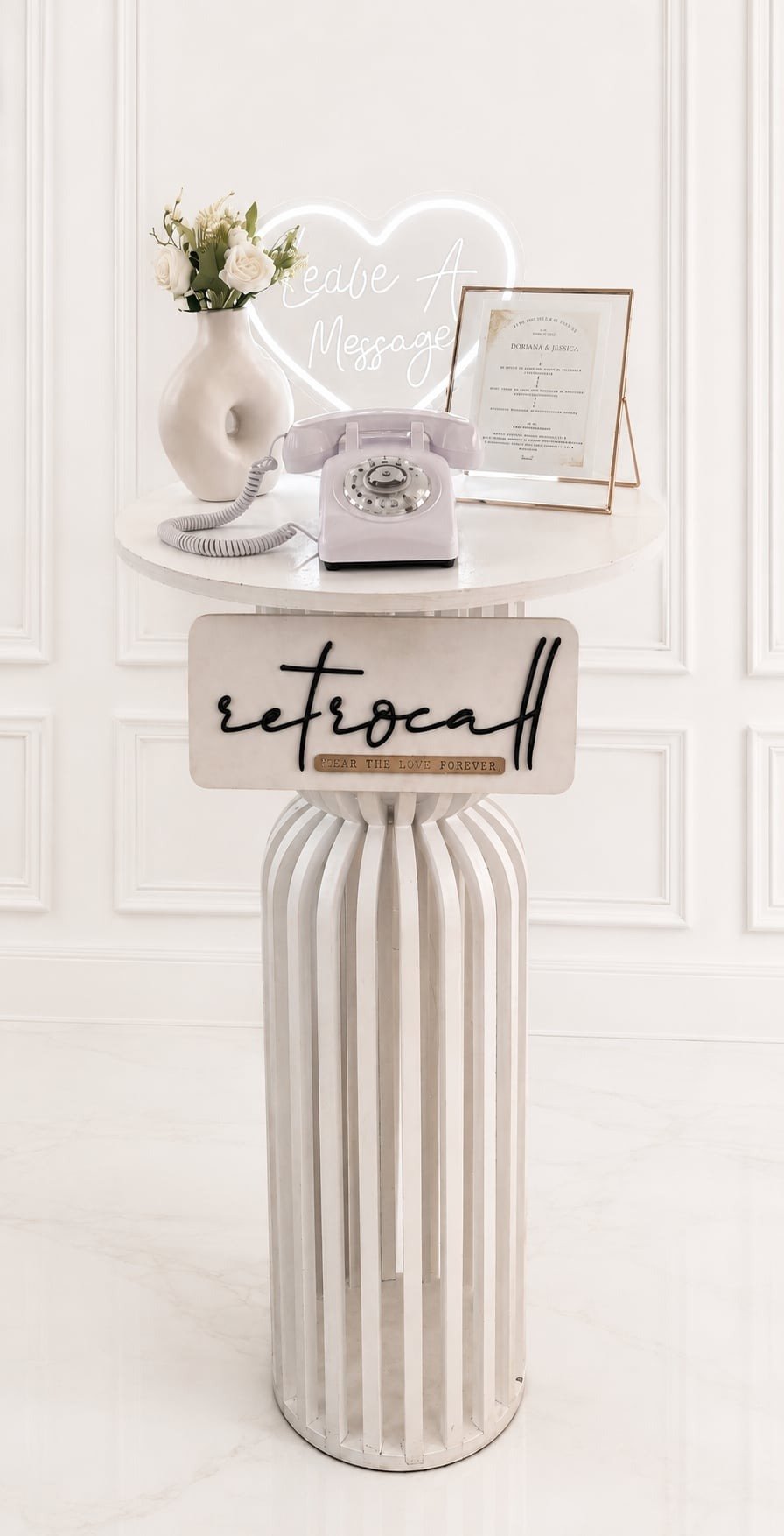 Audio guestbook RetroCall pentru pachetul Deluxe